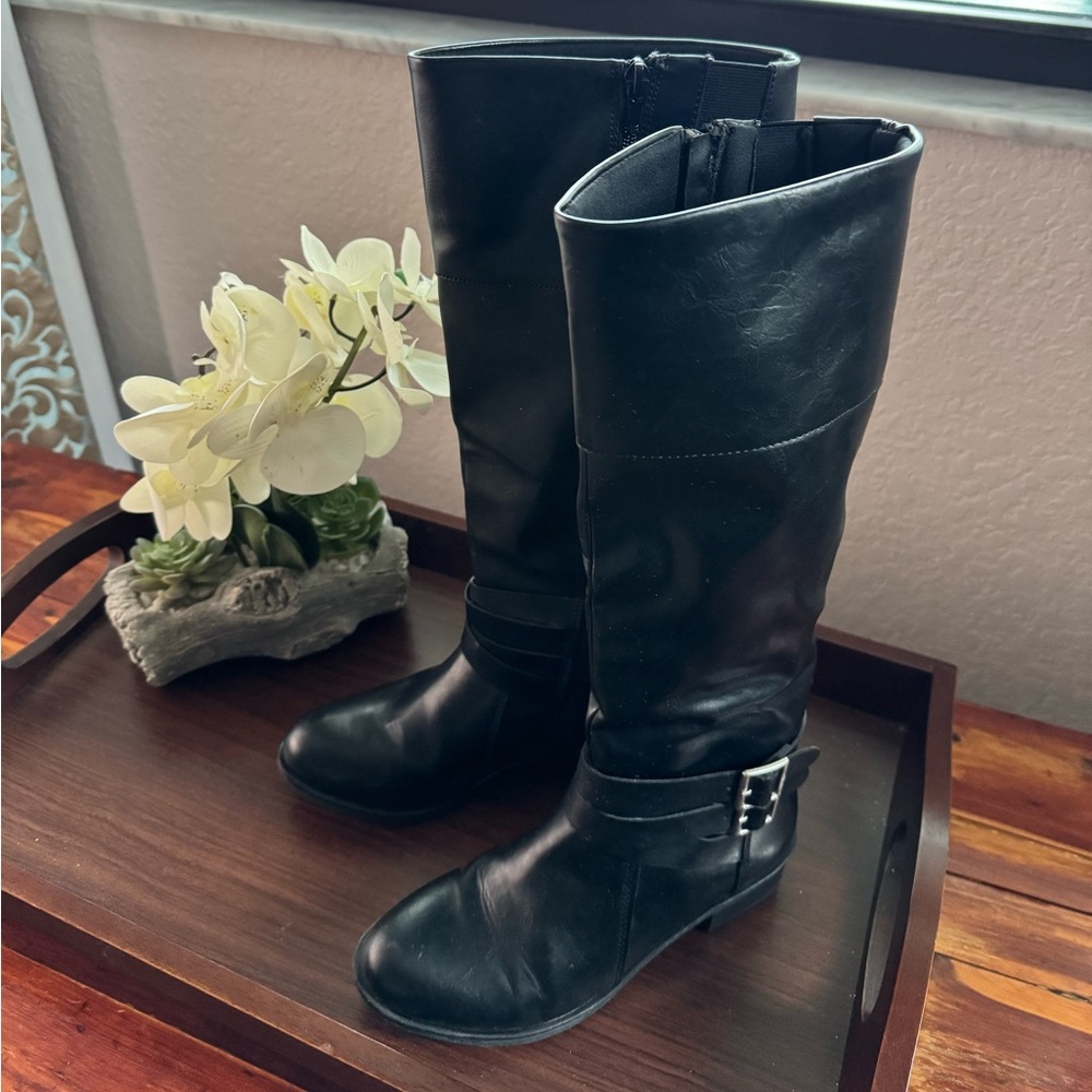 Black Knee-High Boots